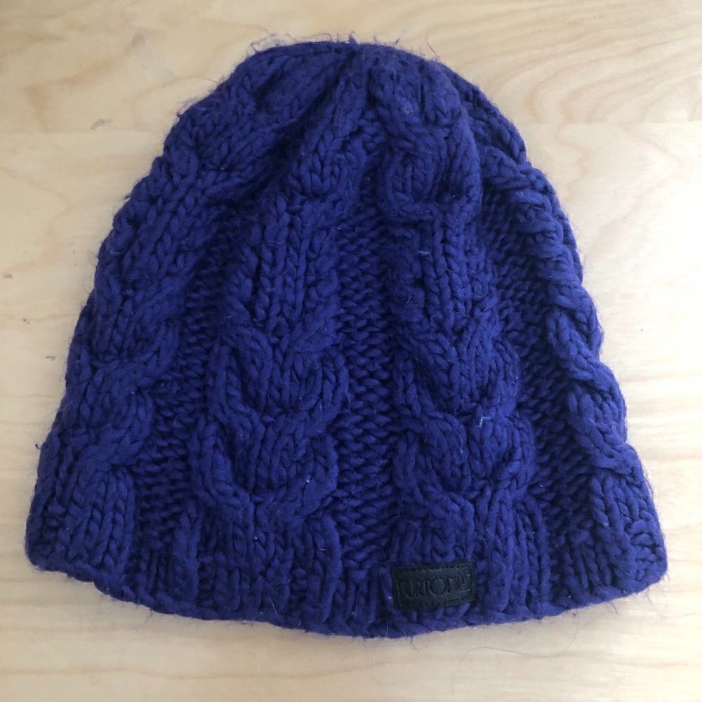 Burton Cable Knit Beanie Women's One Size Royal Purple